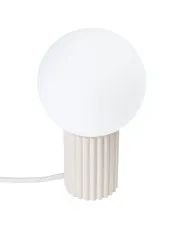 Beżowa jasna lampa stołowa - K601-Buble w sklepie Edinos.pl