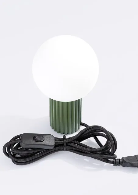 Zielona lampa stołowa K601-Buble