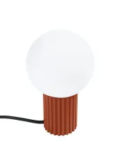 Czerwona nowoczesna lampka nocna - K601-Buble w sklepie Edinos.pl