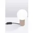 wizualizacja Taupe ryflowana lampka nocna - K601-Buble