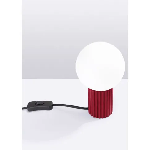 wizualizacja Burgundowa lampka na biurko - K601-Buble
