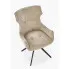 Beżowe tapicerowane krzesło Tervas