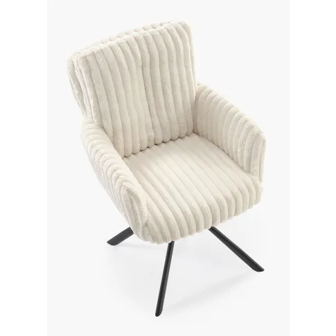 Beżowe nowoczesne krzesło Glovra