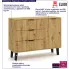 Komoda z 3 szufladami i szafką Leoniz 6X artisan