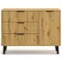 Ryflowana komoda do salonu Leoniz 6X artisan
