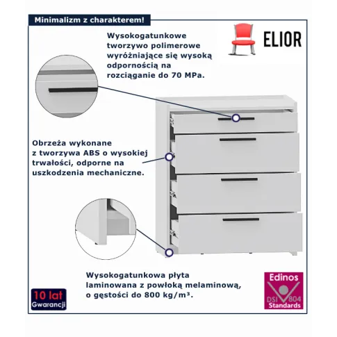 Komoda biała Opolia 8X