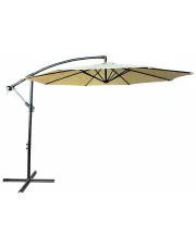 Beżowy parasol ogrodowy na wysięgniku - Sunbrella w sklepie Edinos.pl