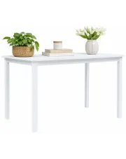 Biały stół z drewna kauczukowego – Cortez w sklepie Edinos.pl