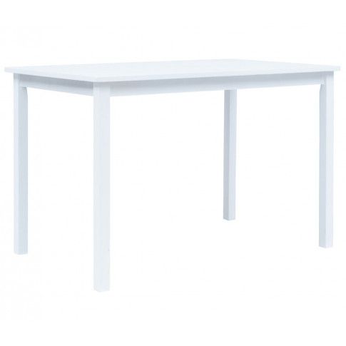 Biały stół z drewna kauczukowego Razel