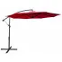 Czerwony okrągły parasol ogrodowy - Sunbrella