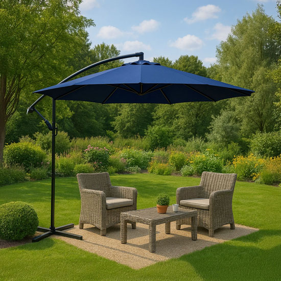 Wizaulziacja parasola ogrodowego Sunbrella