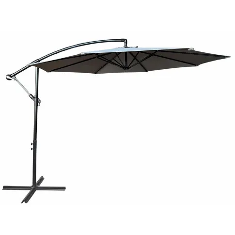 Szary parasol do ogrodu i tarasu Sunbrella