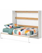 Otwierany półkotapczan dąb + czarny - Ratisso 3X 120x200 w sklepie Edinos.pl