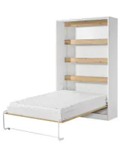 Pionowy półkotapczan biały + dąb - Ratisso 4X 120x200 w sklepie Edinos.pl