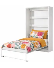 Nowoczesny pionowy półkotapczan biały + czarny - Ratisso 4X 120x200 w sklepie Edinos.pl