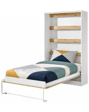 Otwierany pionowy półkotapczan dąb + czarny - Ratisso 4X 120x200 w sklepie Edinos.pl