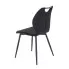 Metalowe czarne krzesło Vaston