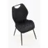 Czarne nowoczesne krzesło Vaston
