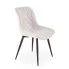 Kremowe nowoczesne krzesło pikowane  - Luresta