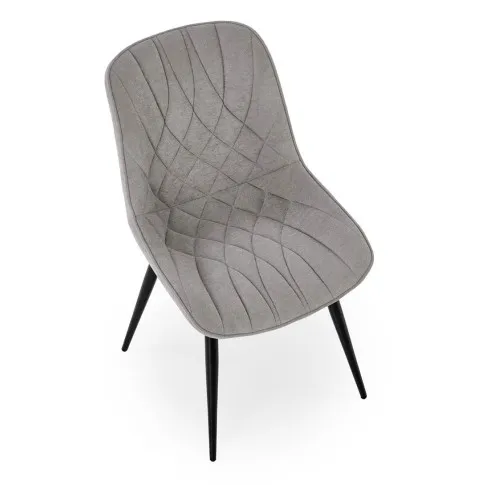 Szare tapicerowane krzesło Luresta