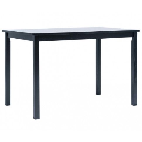 Czarny stół z drewna kauczukowego Razel