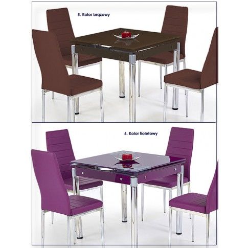 Szczegółowe zdjęcie nr 6 produktu Rozkładany stół Cuber - fioletowy