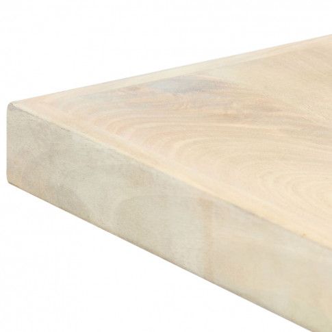 Szczegółowe zdjęcie nr 5 produktu Biały stół z litego drewna mango - Kalis 3X