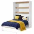 Pionowy półkotapczan dąb + czarny uchwyt - Ratisso 6X 160x200