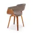 Drewniane szare krzesło Modano 