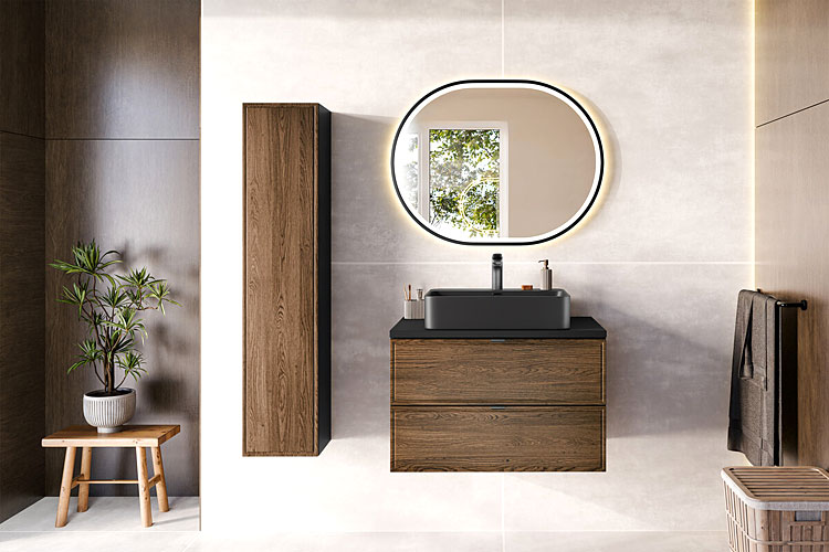 Nowoczesny zestaw mebli łazienkowych podwieszanych Arvenax
