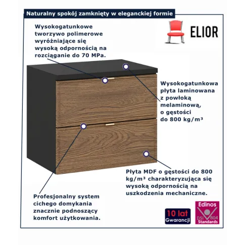 Szafka pod umywalkę nablatową Arvenax 6X 60