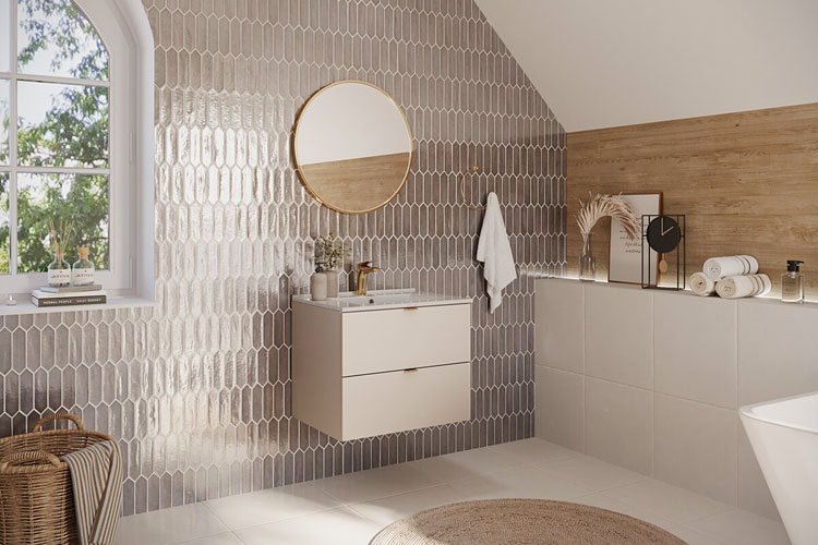 Nowoczesny zestaw mebli łazienkowych podwieszanych Belvani