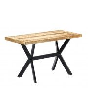 Stół z drewna mango Kalis 2X – jasnobrązowy  w sklepie Edinos.pl