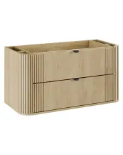 Wisząca szafka pod umywalkę z szufladami - Nordre 4X 100 cm w sklepie Edinos.pl
