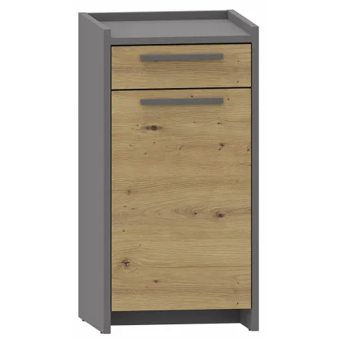 Komoda dąb artisan + antracyt do salonu i sypialni  Opolia 6X