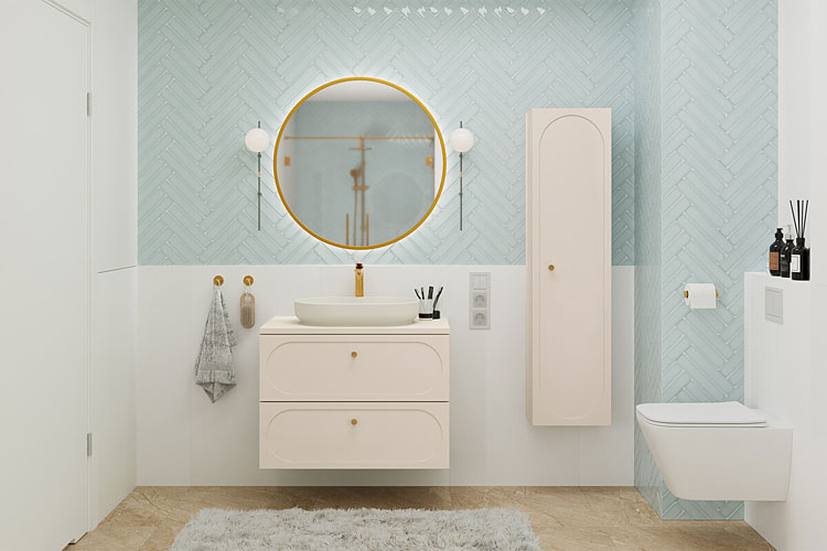 Nowoczesny zestaw mebli łazienkowych Avenari