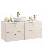 Kaszmirowa szafka łazienkowa z szufladami -  Avenari 5X 120 cm w sklepie Edinos.pl