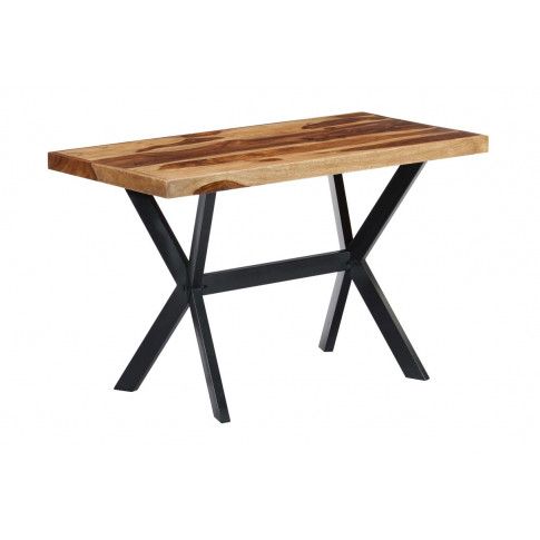 Zdjęcie produktu Loftowy stół z drewna sheesham Kalis – brązowy .