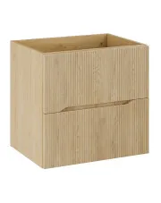 Wisząca szafka pod umywalkę dąb Cremona -  Linesso 4X 60 cm w sklepie Edinos.pl