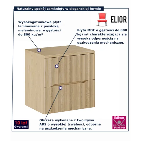 Skandynawska szafka pod umywalkę Linesso 5X 60