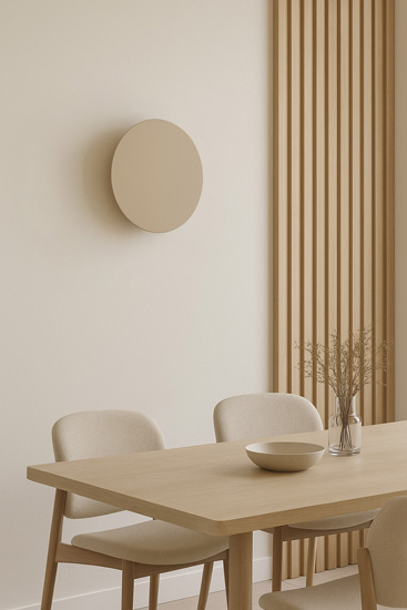 Beżowy metalowy kinkiet koło J107-Fisel