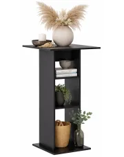 Stolik barowy klasyczny Sawnos – czarny w sklepie Edinos.pl