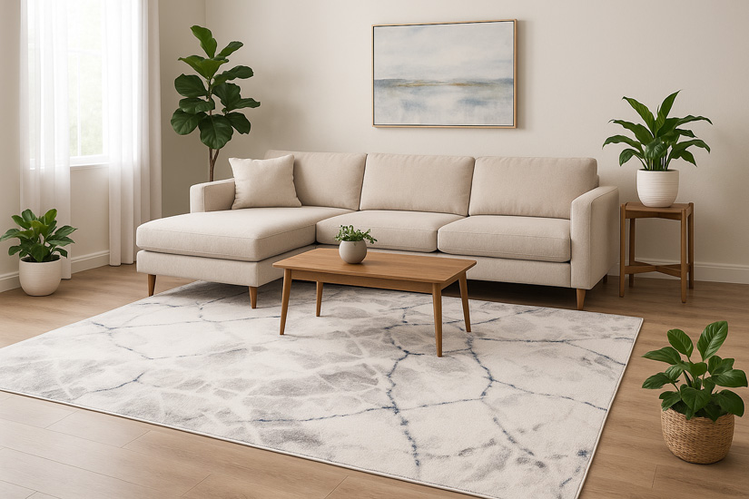 Nowoczesny dywan marmur Glumor 3X