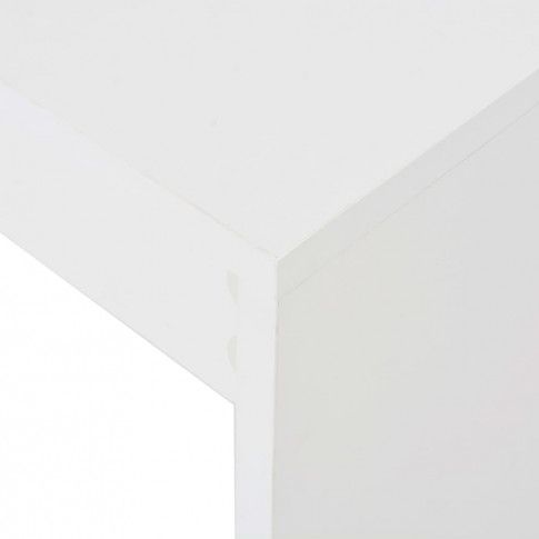 Szczegółowe zdjęcie nr 6 produktu Stolik barowy z półkami Gabriel – biały 