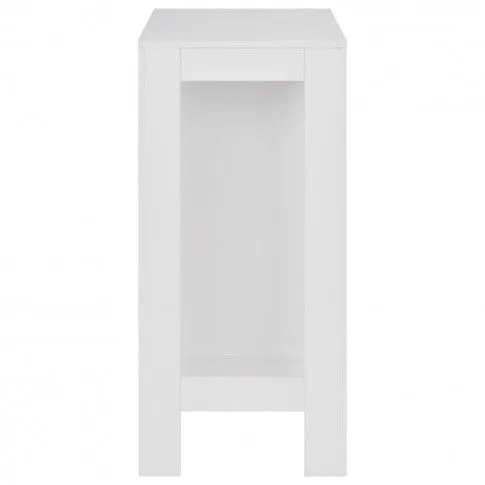 Szczegółowe zdjęcie nr 8 produktu Stolik barowy z półkami April – biały