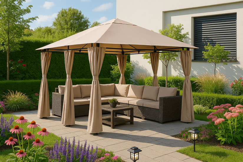 wizualizacja pawilonu ogrodowego Ambi