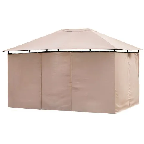 Beżowy pawilon ogrodowy ze ścianami Ambi