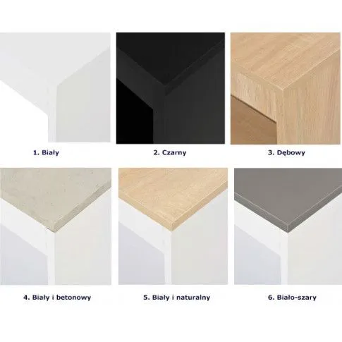 Szczegółowe zdjęcie nr 4 produktu Stolik barowy nowoczesny April – dębowy