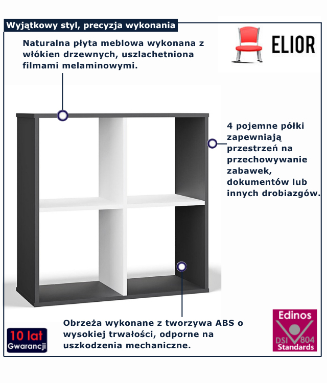 Nowoczesny regal biurowy Arwen 5X