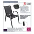 Krzesło czarne ogrodowe Gaya